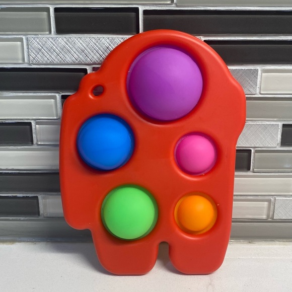 Amongus red pop bubble fidget toy - Picture 1 of 1